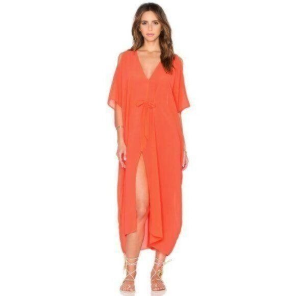 Agent Provocateur Other - L'Agent Agent Provocateur kimono Kaftan Swim Cover Up Holly Long Melon Sheer